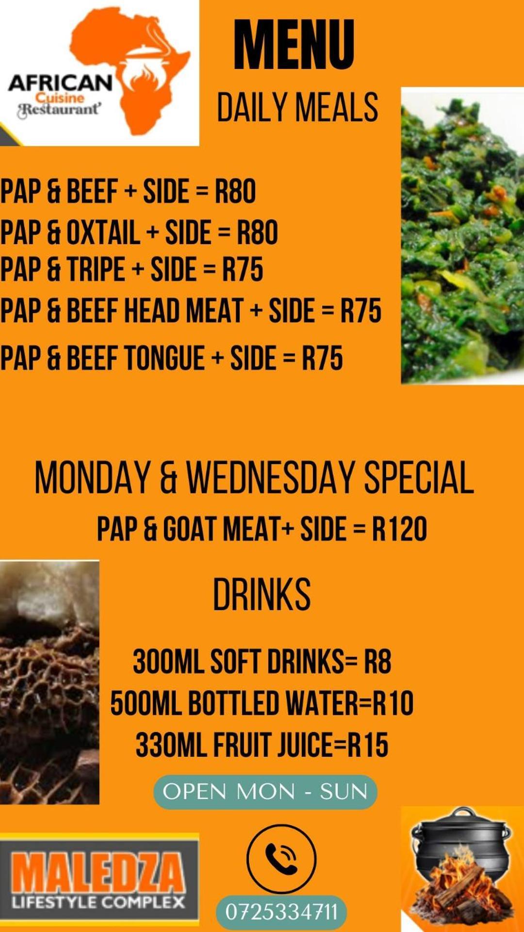 African Cuisine Restaurant Bed & Breakfast Giyani Exterior photo